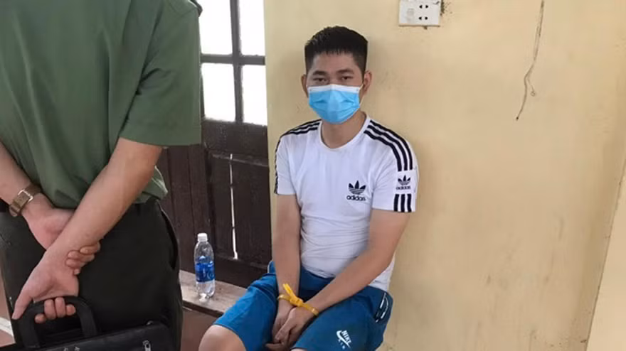 Người Trung Quốc bị bắt giữ ở địa bàn huyện Lập Thạch. Ảnh: Công an Vĩnh Phúc