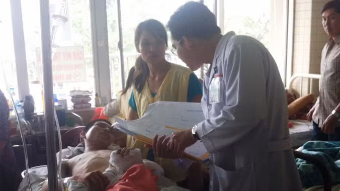 Nạn nhân Nguyễn Hồng Tuấn. Ảnh: Quốc Ngọc.