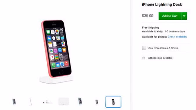 Hình ảnh quảng cáo đế sạc mới của Apple.