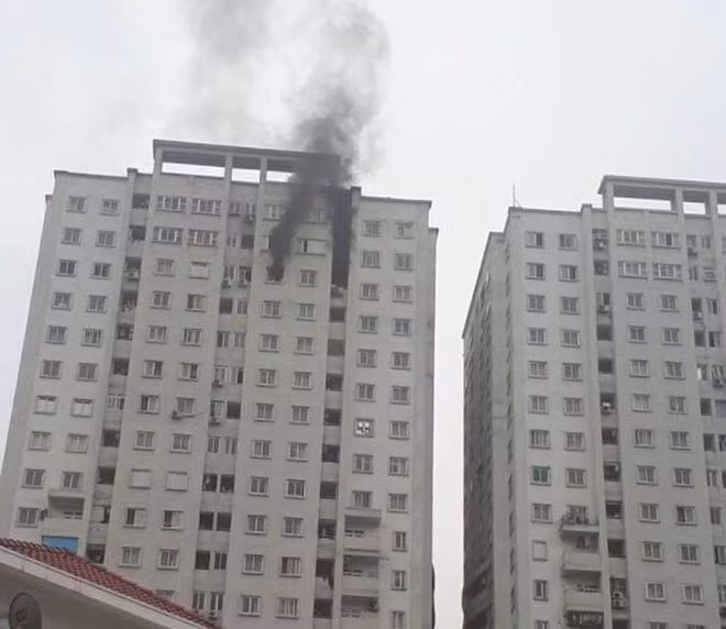 Toà nhà CT4 Văn Khê Hà Đông, hiện đang bị điều tra vì vi phạm PCCC.