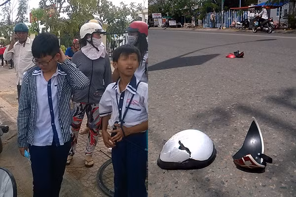 Hành hung học sinh cấp 2 còn dọa đâm chết