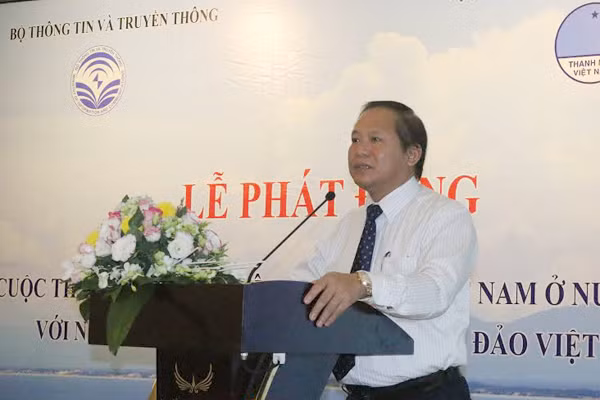 Bộ trưởng Trương Minh Tuấn phát biểu tại buổi lễ.