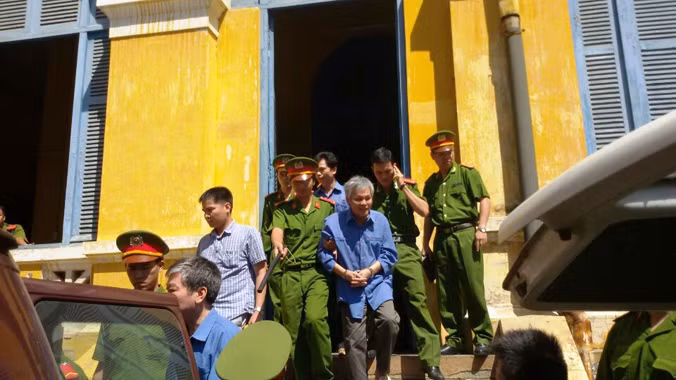 Bị cáo Vũ Quốc Hảo, chủ mưu trong vụ án tham ô tài sản y án tử hình. Ảnh Thanh Hồng.