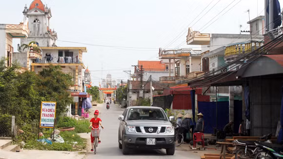 Một góc làng Thiết Khoá.