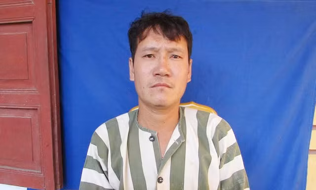 Đối tượng Quảng tại cơ quan điều tra