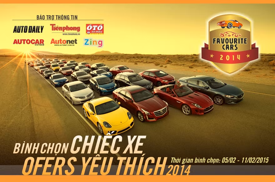 Otofun khởi động bình chọn ‘Chiếc xe yêu thích’ năm 2014