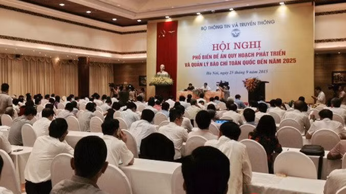 Hội nghị thu hút sự tham gia của đông đảo đại diện cơ quan chủ quản báo chí ở Trung ương và địa phương. Ảnh: B.M.