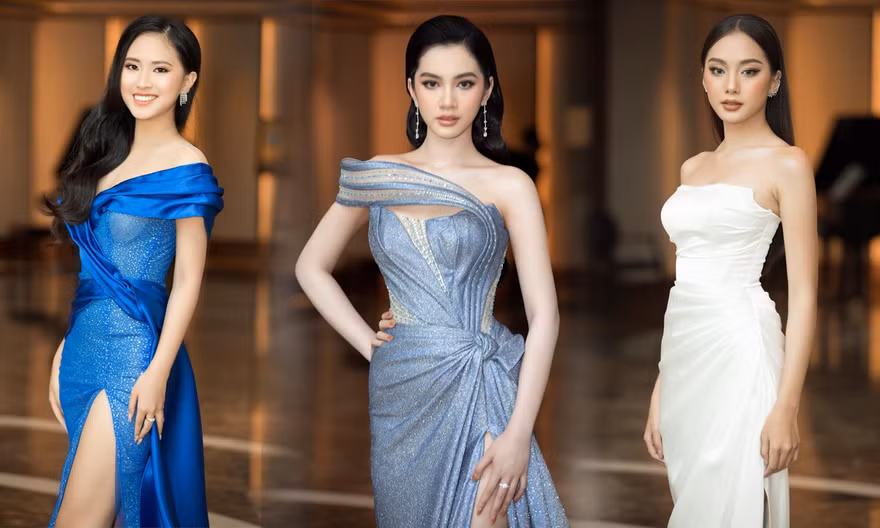 Cẩm Đan, Bích Thùy diện váy cúp ngực siêu gợi cảm