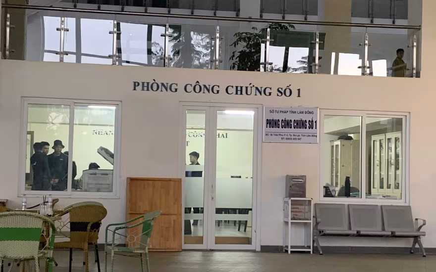 Công an khám xét tại một đơn vị trực thuộc Sở Tư pháp Lâm Đồng