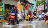 Hà Nội mưa, ngập cục bộ do ảnh hưởng bão số 5