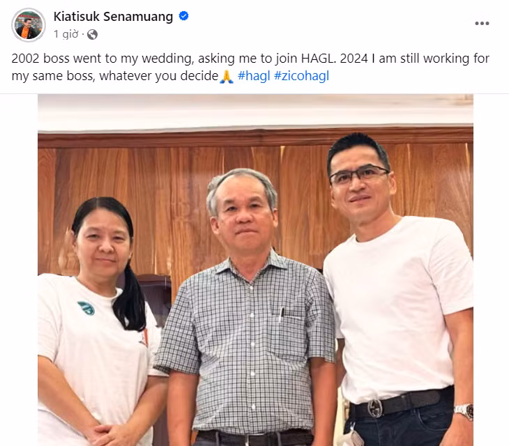 Bài đăng ẩn ý của HLV Kiatisuk