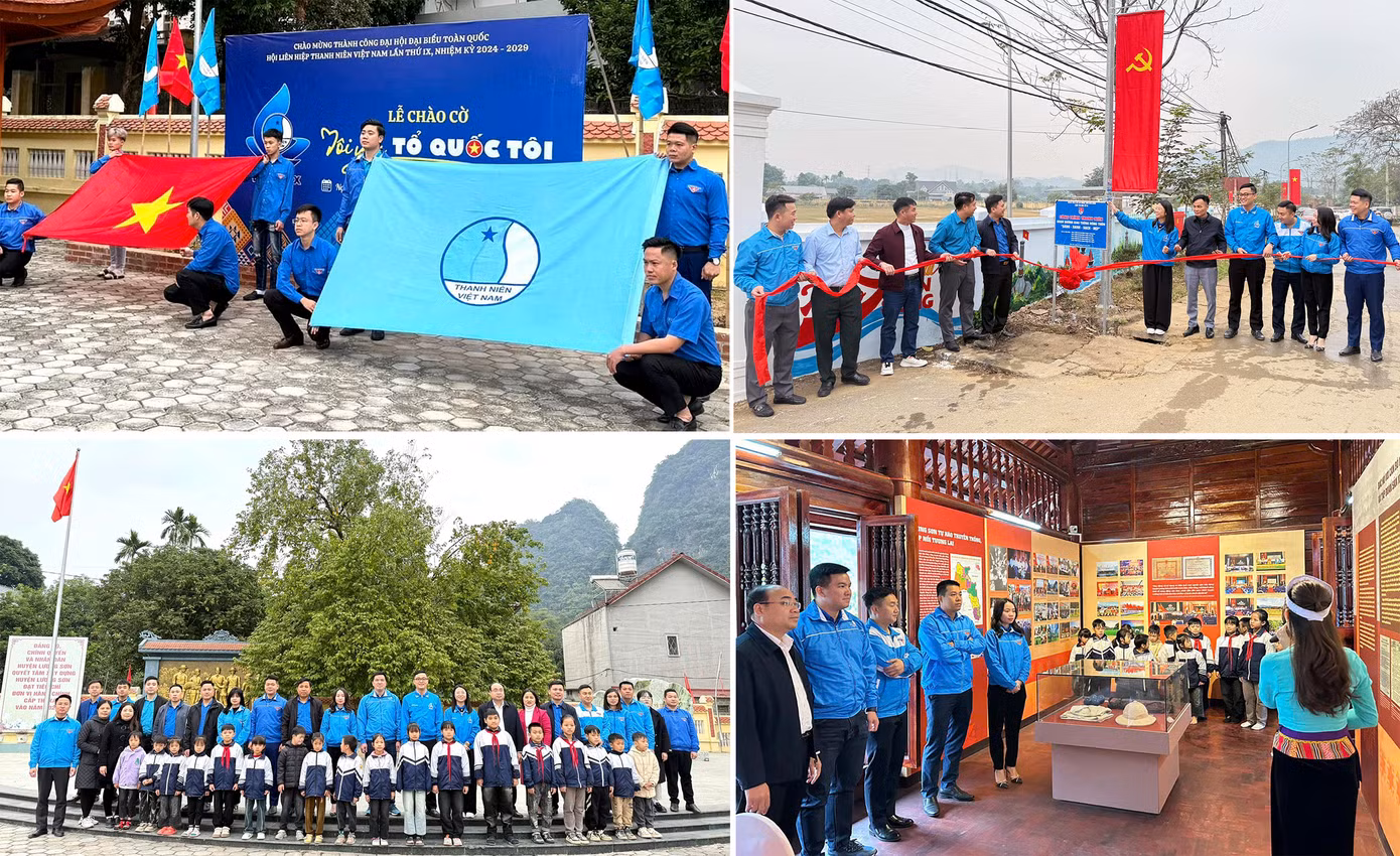 Hội LHTN Việt Nam tỉnh Hoà Bình tổ chức hoạt động tại huyện Lương Sơn. Ảnh: TĐ
