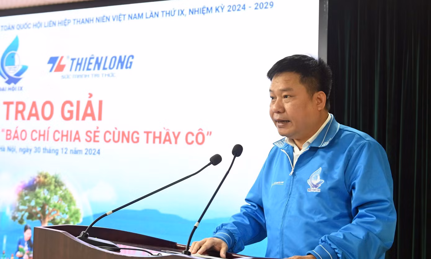 Anh Hoàng Tuấn Việt phát biểu tại chương trình. Ảnh: BTC