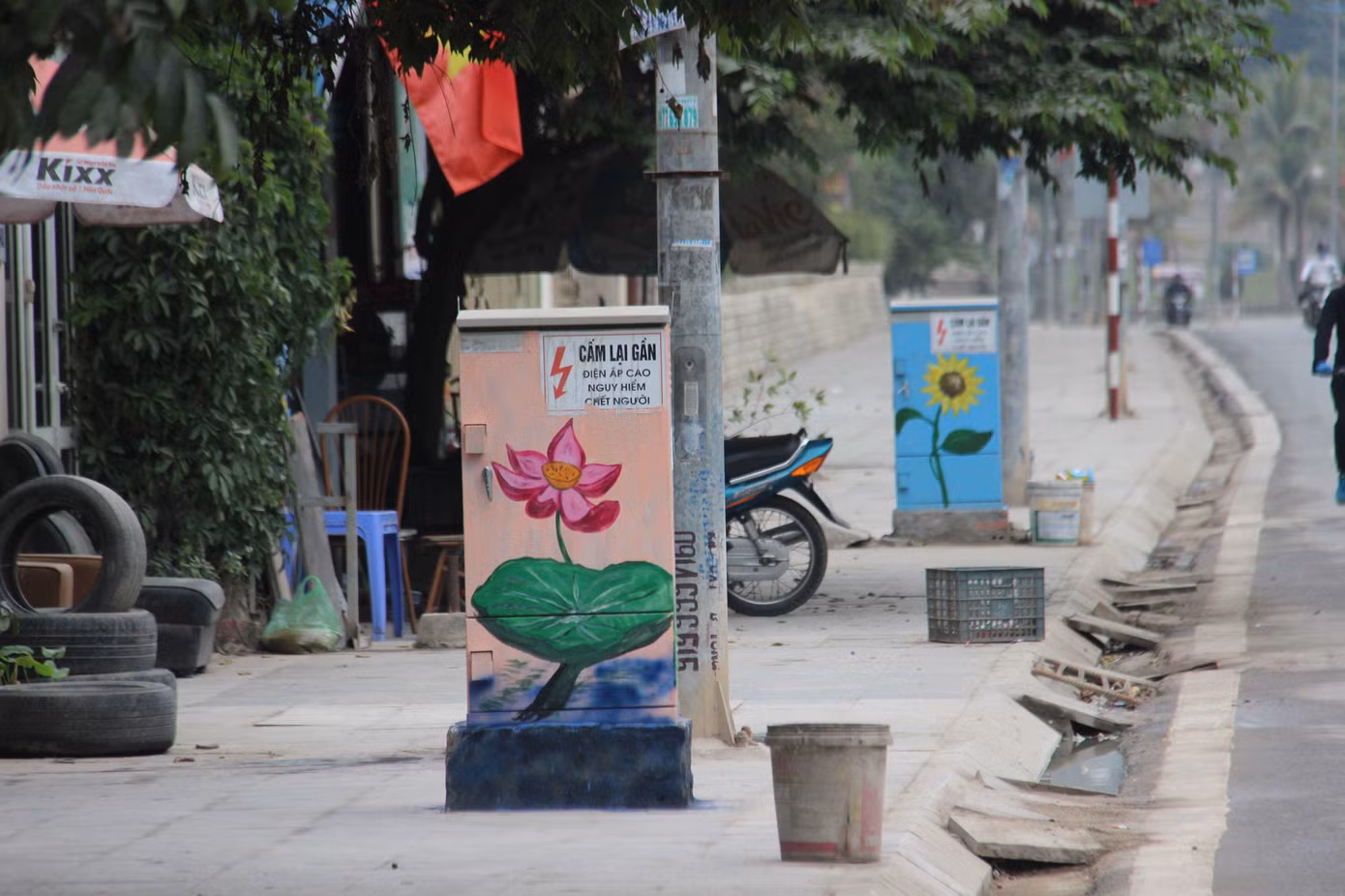Những 'tủ tranh' đặc biệt trên phố Quảng Ninh ảnh 3