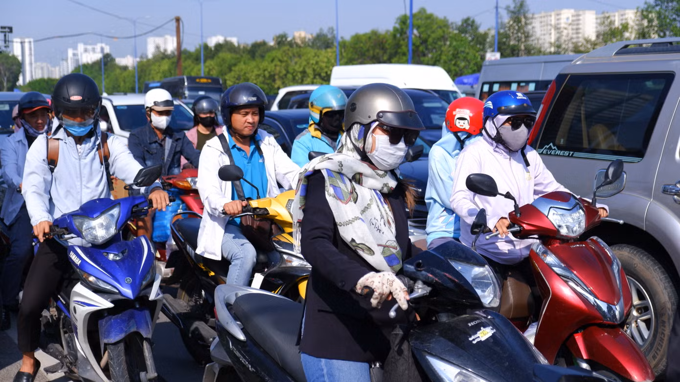 Ghi nhận ở nút giao Mai Chí Thọ - Đồng Văn Cống.