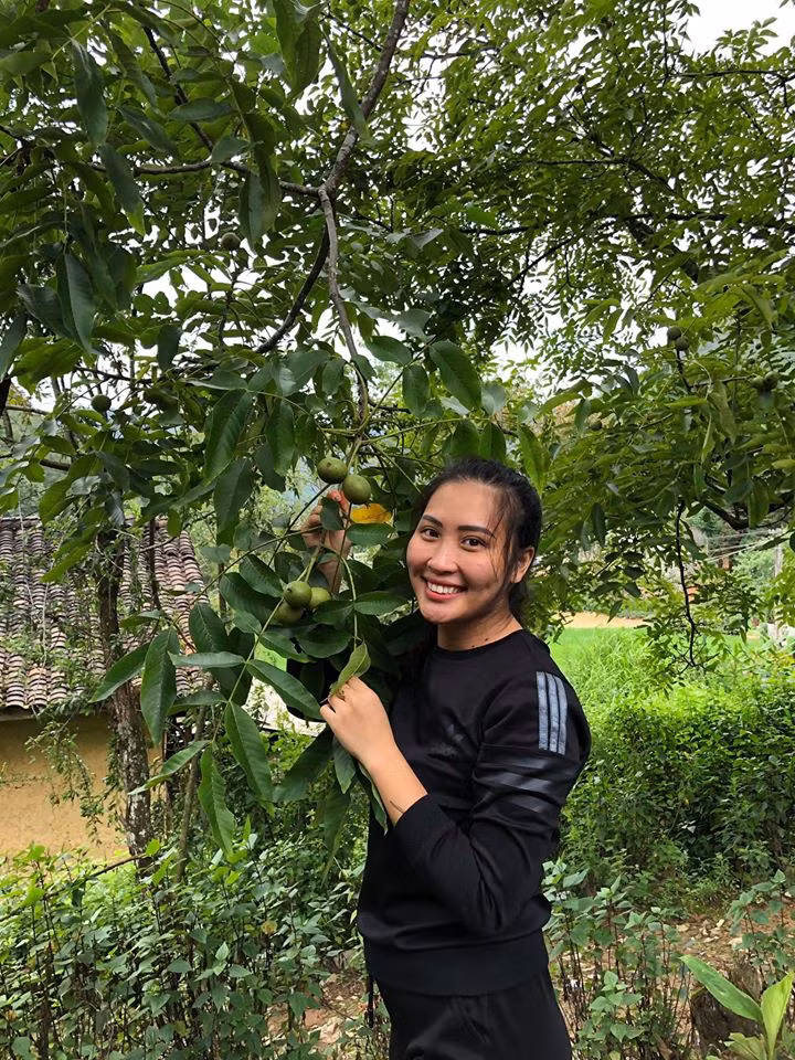 Hòa giới thiệu sản phẩm mắc ca Hà Giang, giúp bà con giải cứu nông sản.