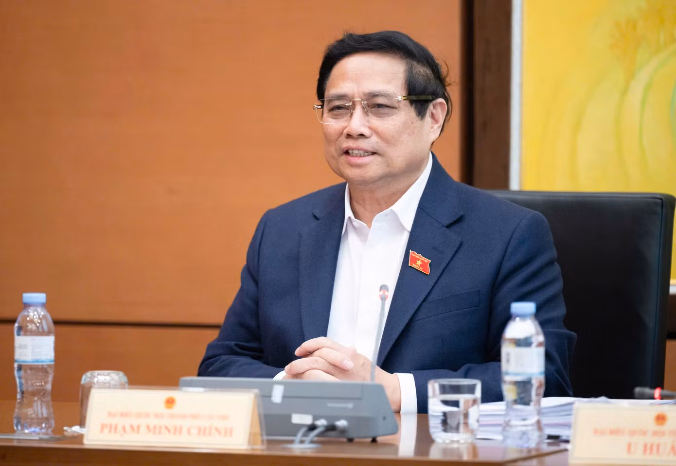 Thủ tướng khẳng định: "Chúng ta vì hạnh phúc, ấm no của nhân dân". Ảnh: Như Ý