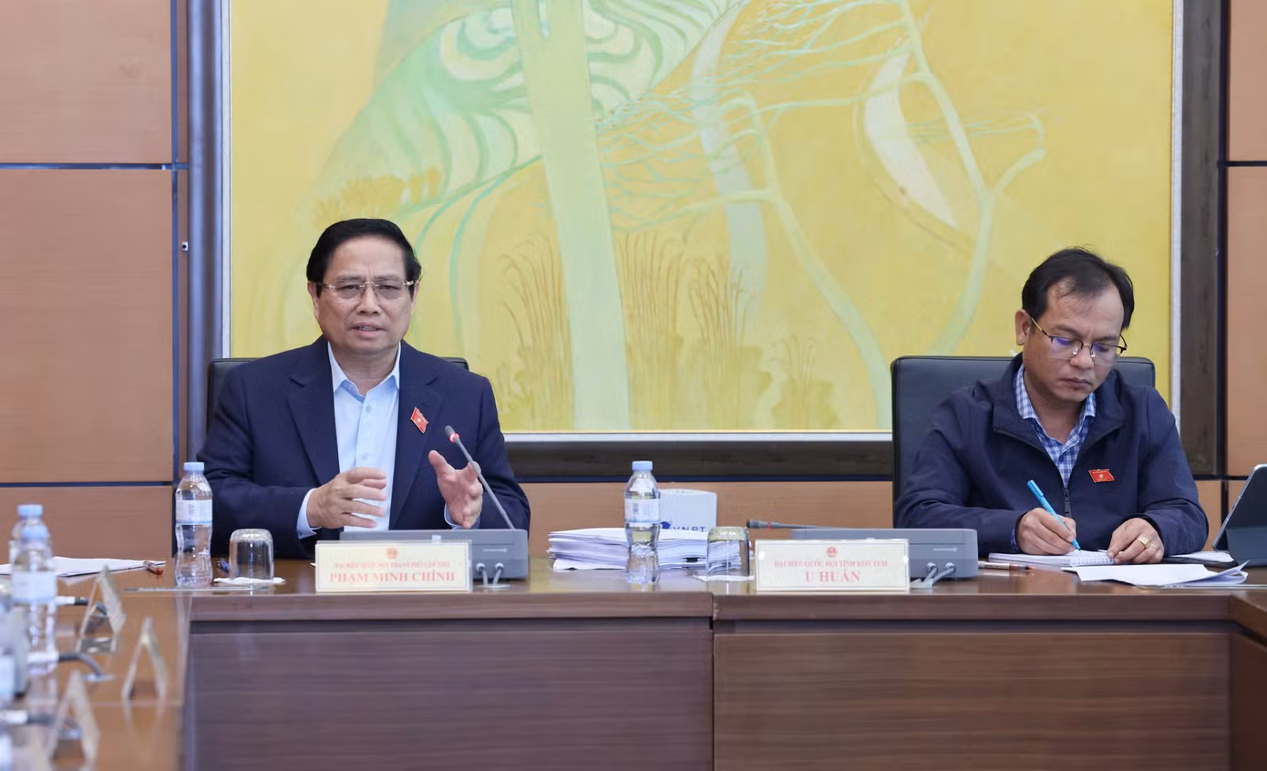 Thủ tướng Phạm Minh Chính tại phiên thảo luận. Ảnh: Như Ý