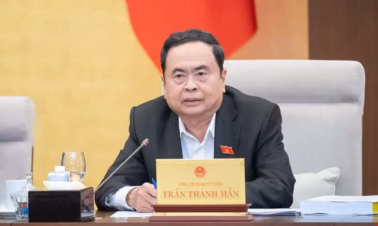 Chủ tịch Quốc hội Trần Thanh Mẫn tại phiên họp.