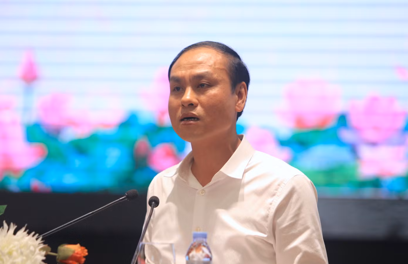 Đại diện Sở Tài chính Nghệ An thông tin tình hình kinh tế xã hội, quốc phòng, an ninh quý I năm 2025.