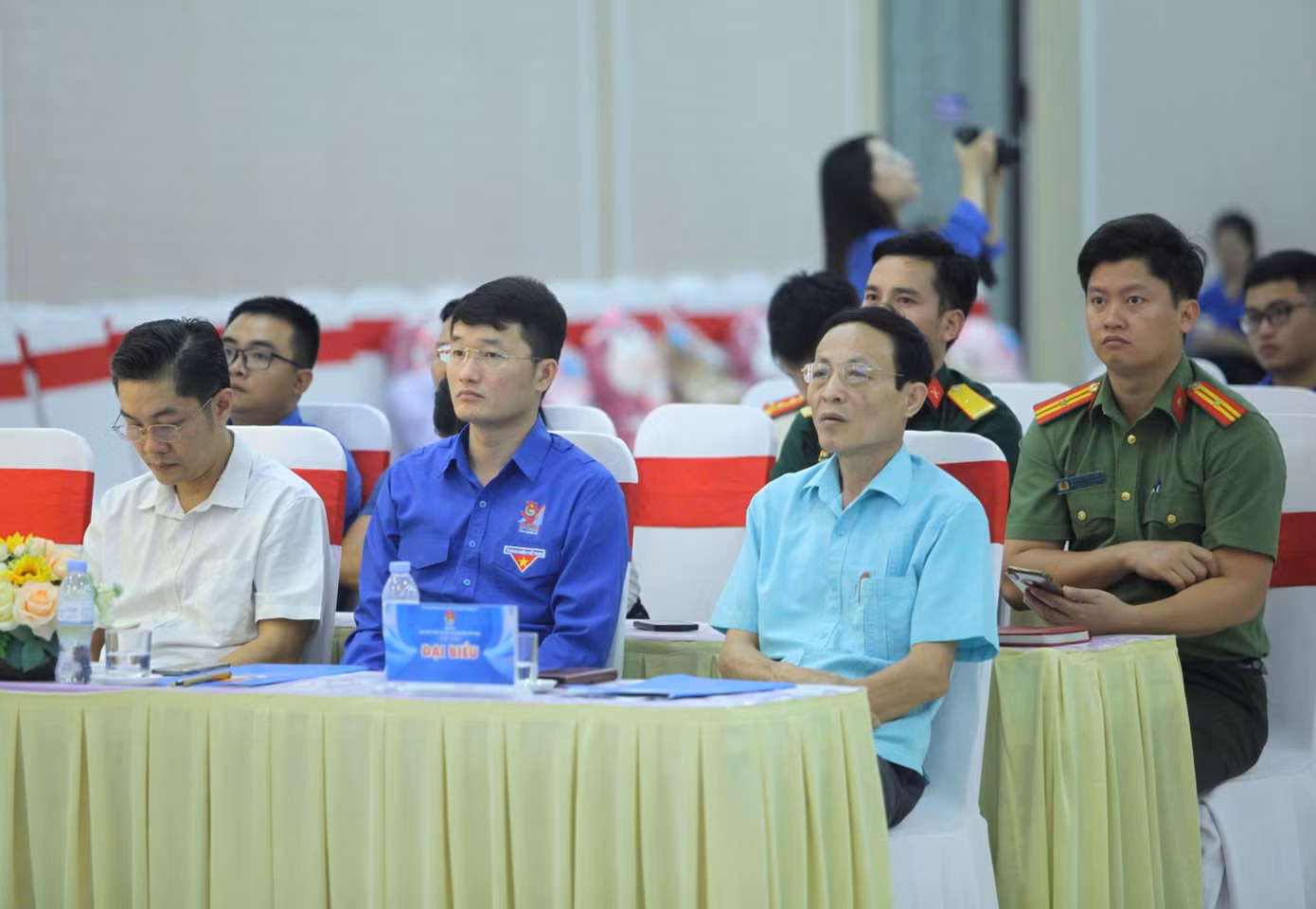 Đại biểu và ban giám khảo Hội thi Báo cáo viên, tuyên truyền viên giỏi cấp tỉnh lần thứ V năm 2024.
