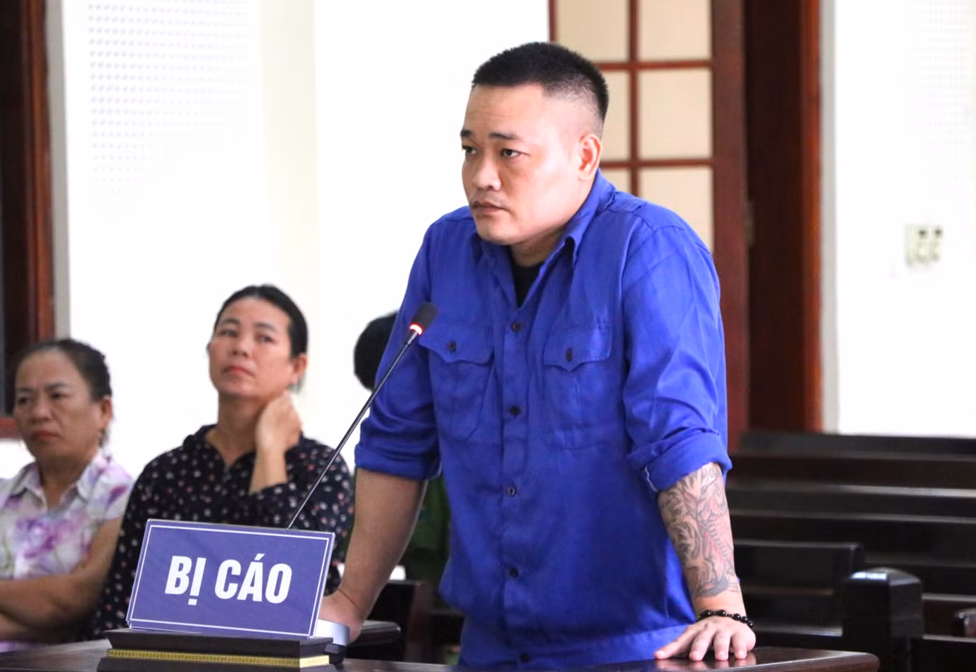Lê Thanh Hưng tại phiên tòa.