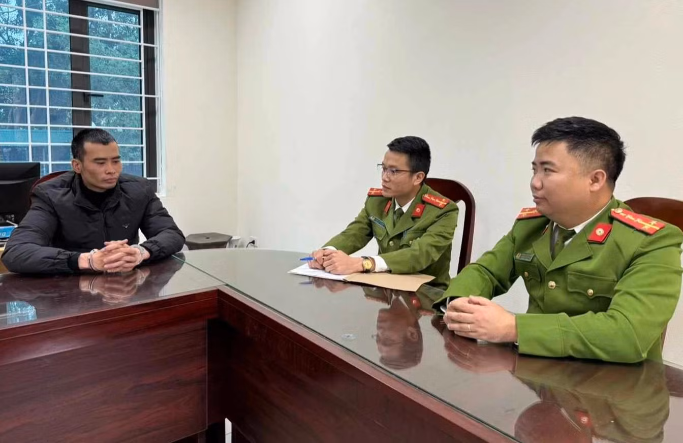 Đối tượng Nguyễn Văn Hùng trong vụ cướp giật 1 tỷ đồng ở Vĩnh Phúc. Ảnh: Công an Vĩnh Phúc.