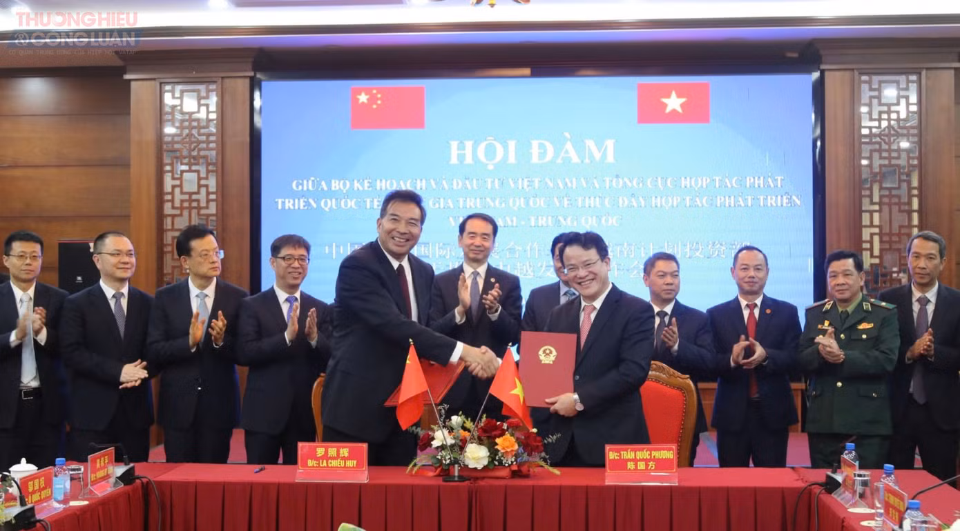 Biên bản ghi nhớ hợp tác Việt - Trung.