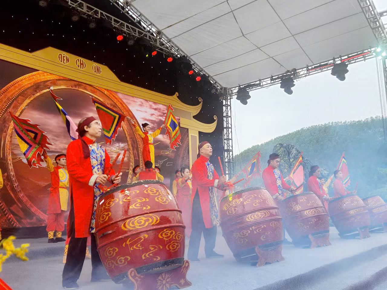 Màn trống hội "Hào khí Chi Lăng". Ảnh: Duy Chiến.