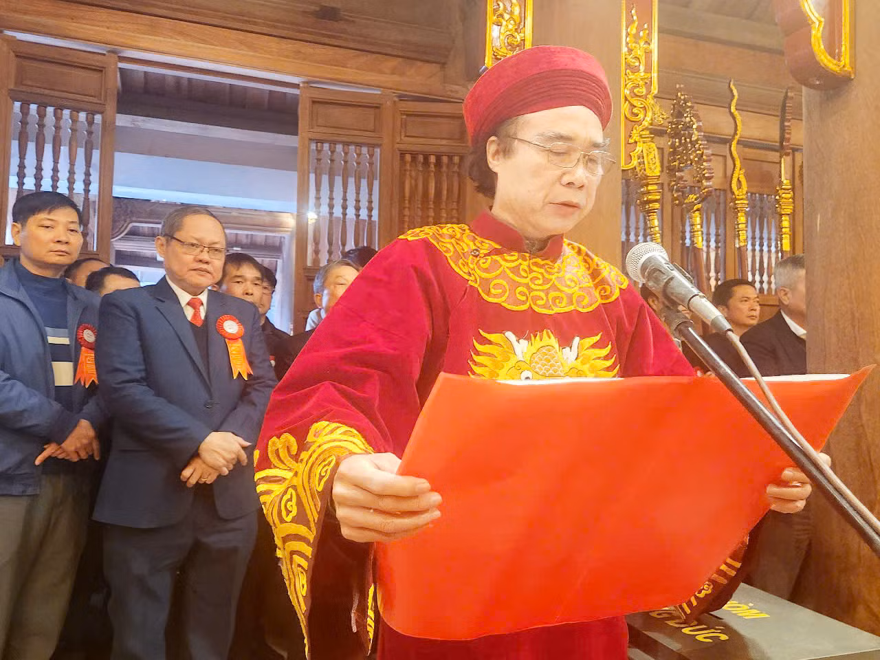 Chúc văn đền Chi Lăng. Ảnh: Lạng Sơn.
