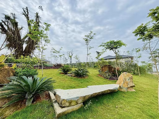 Vườn nhỏ của từng villa nghỉ dưỡng