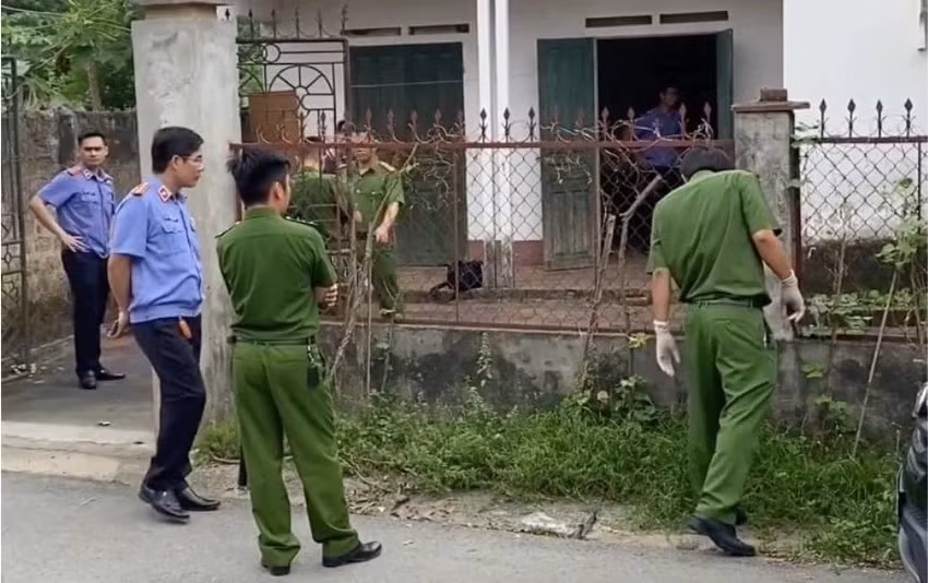 Ngôi nhà xảy ra vụ án ở Phú Thọ. Ảnh CTV.
