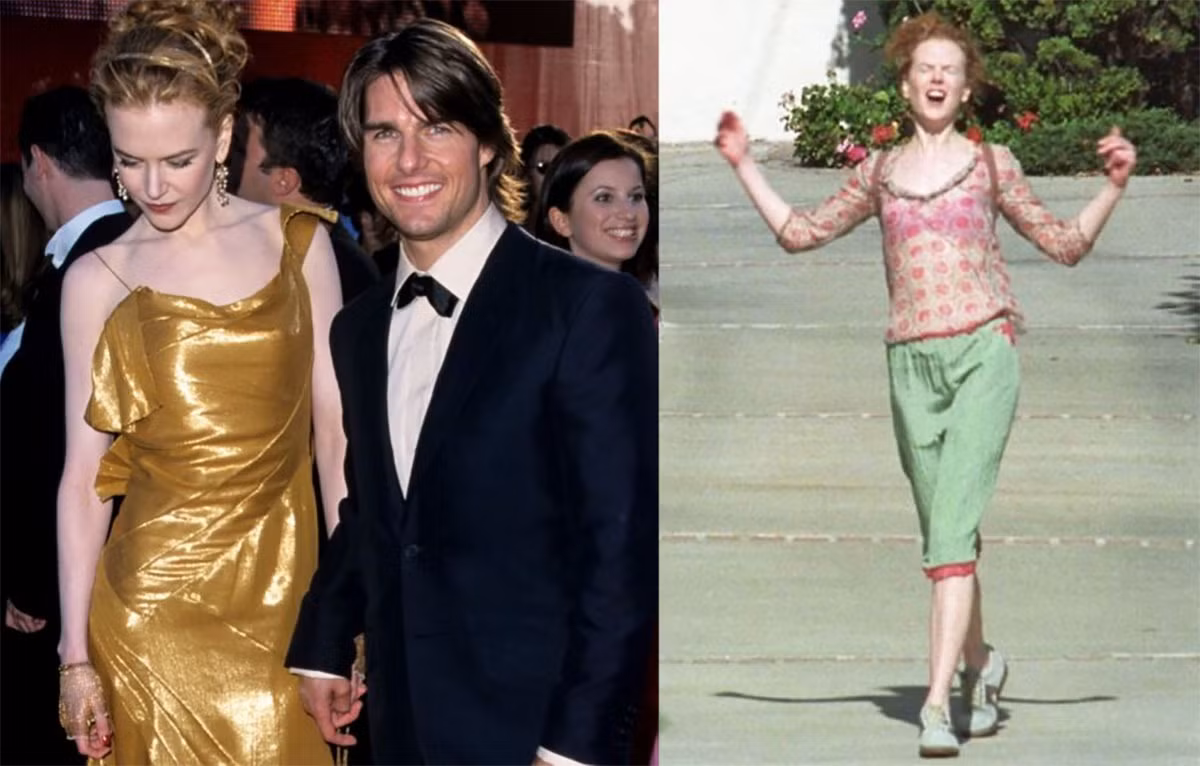 Khoảnh khắc Nicole Kidman hò hét trước tòa án sau khi ly hôn Tom Cruise là một trong những bức ảnh nổi tiếng nhất giới Hollywood.