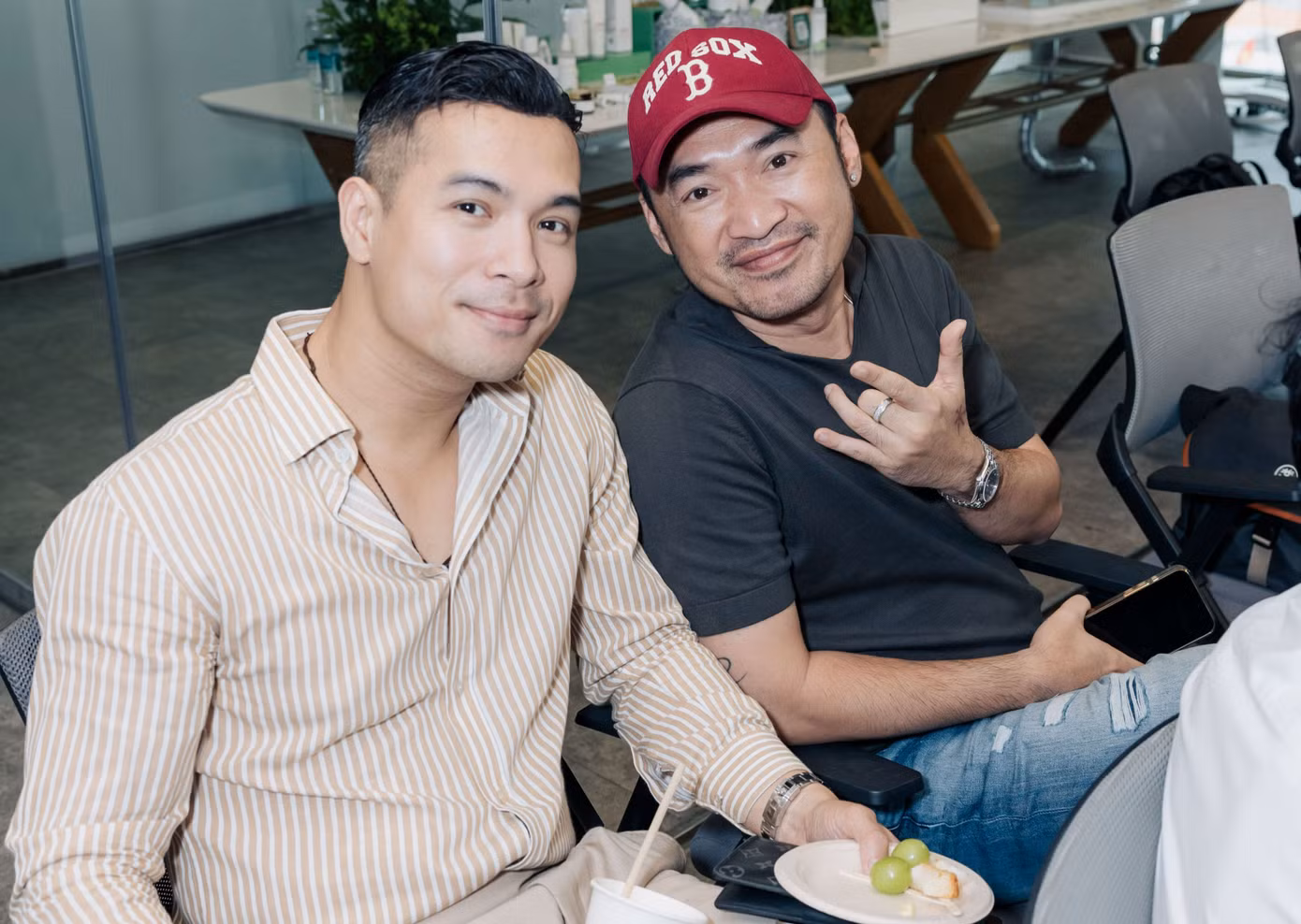 Trương Thế Vinh cùng Tiến Luật - một trong những anh trai được chú ý nhất chương trình.