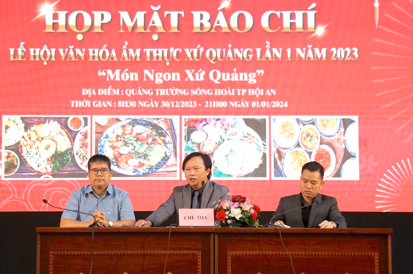 Họp báo thông tin Lễ hội văn hóa ẩm thực xứ Quảng lần thứ 1.