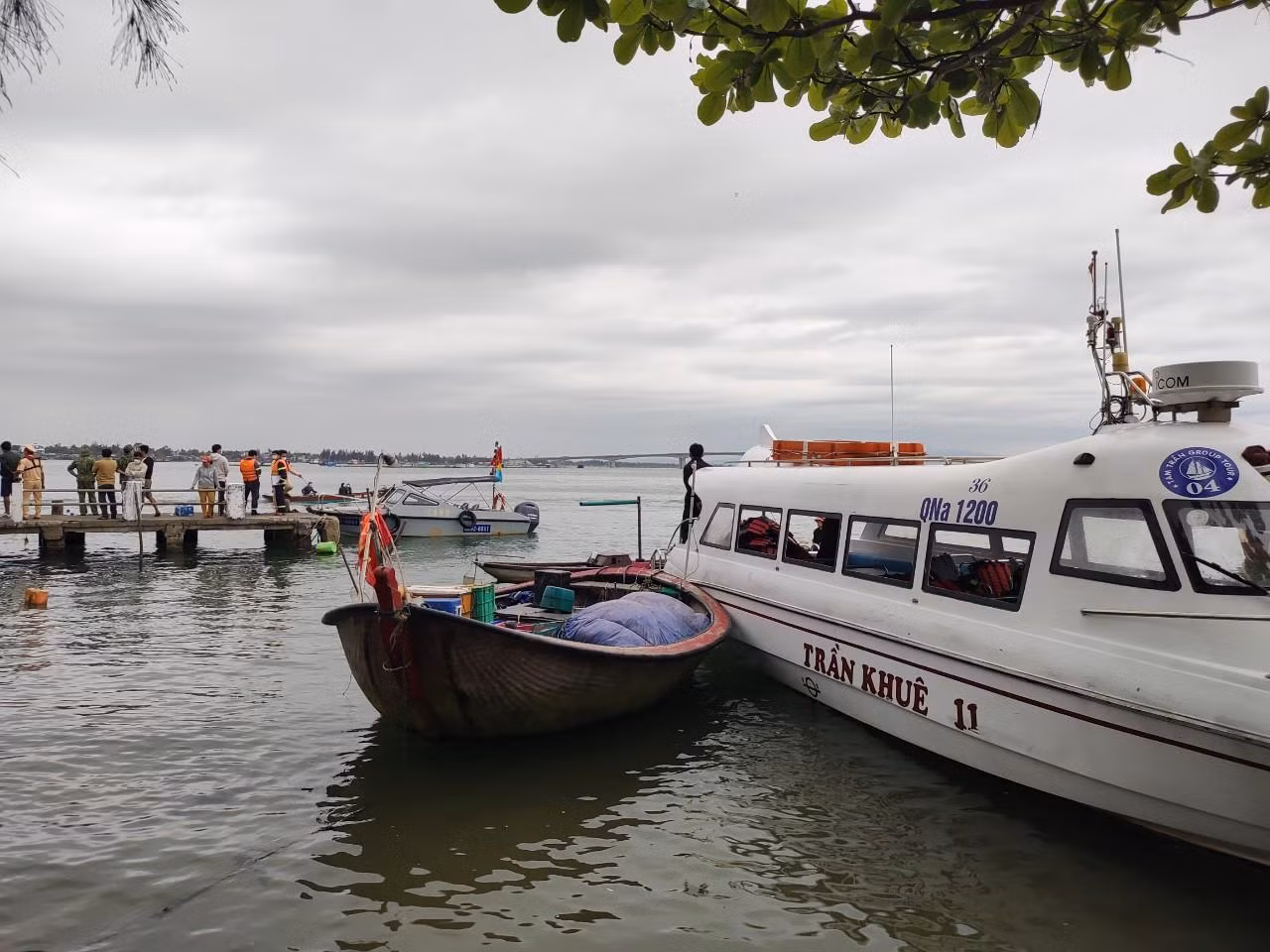 Hiện trường vụ chìm tàu.