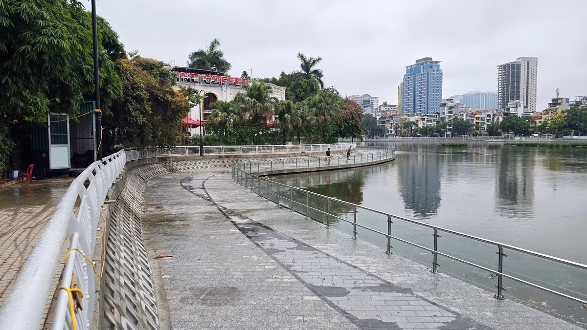 Cận cảnh bán đảo hồ Đống Đa sắp thành công viên, khu vui chơi ảnh 11