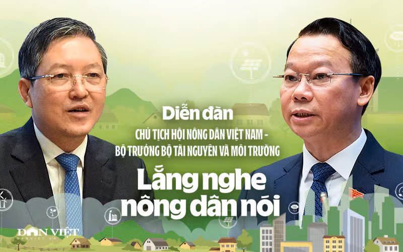 Chủ tịch Hội Nông dân Việt Nam và Bộ trưởng Bộ Tài nguyên và Môi trường sẽ cùng đối thoại với nông dân vào ngày 15/11 tới.