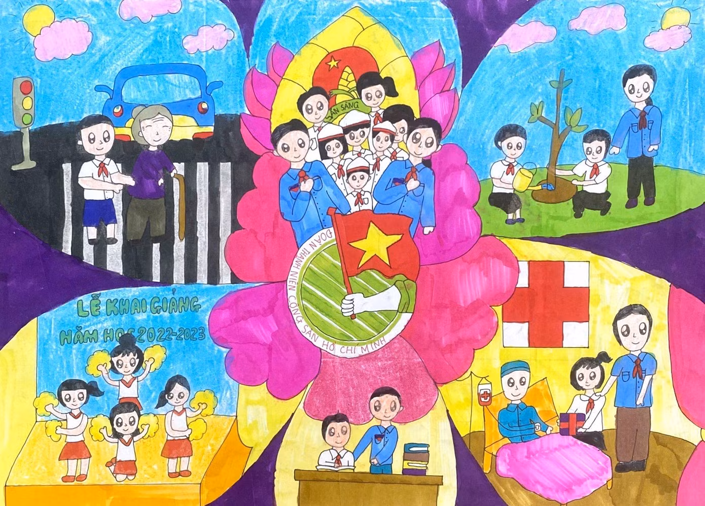 Giải Nhì khối Tiểu học của em Đỗ Lan Viên, lớp 5A8, trường Tiểu học Thành Công B, quận Ba Đình,TP Hà Nội.