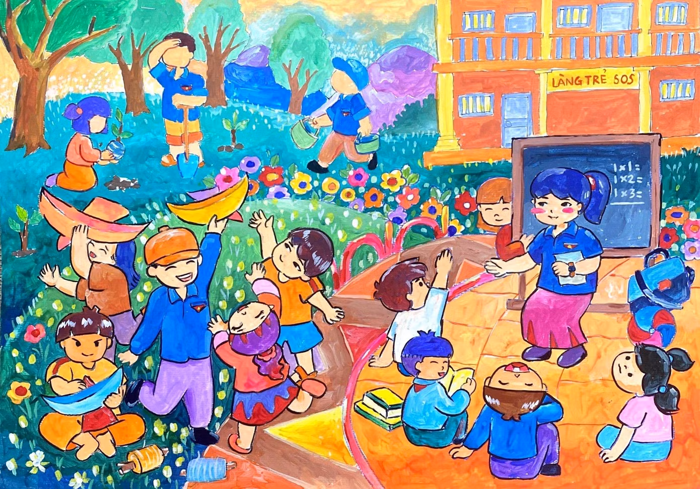 Giải Nhì khối Tiểu học của em Lê Hải Yến, lớp 3A2, trường Tiểu học Quang Trung, quận Ngô Quyền, thành phố Hải Phòng.