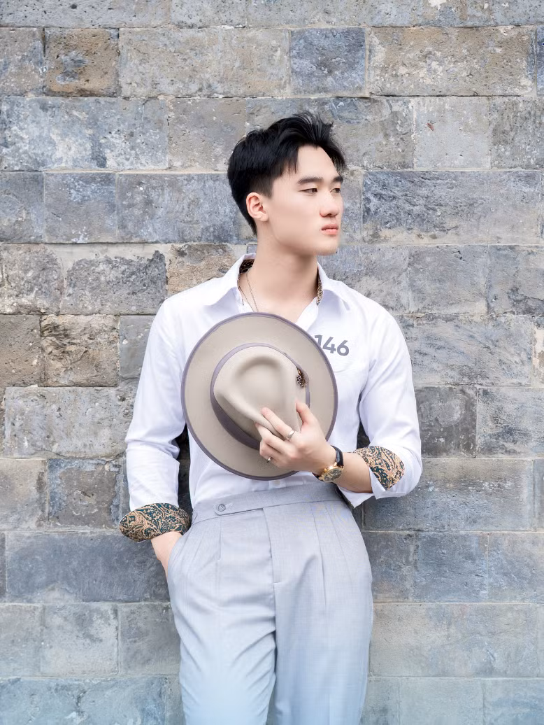 Thí sinh Nguyễn Đình Vinh - sinh viên trường ĐH Kinh tế quốc dân.