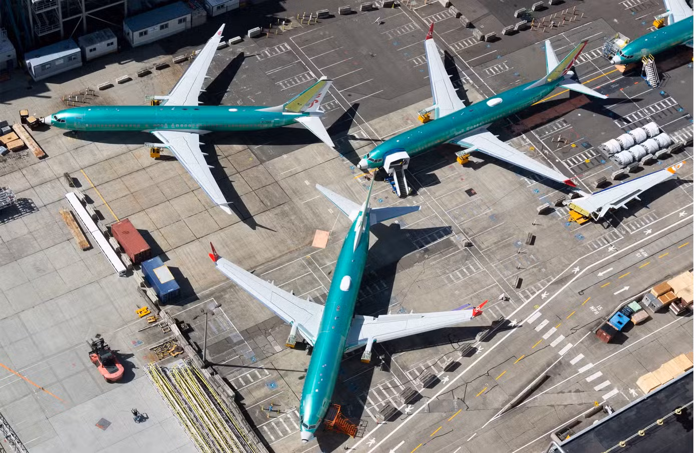 Boeing đang nỗ lực tăng sản lượng sản xuất máy bay hàng tháng lên 38 chiếc. Ảnh: Shutterstock.