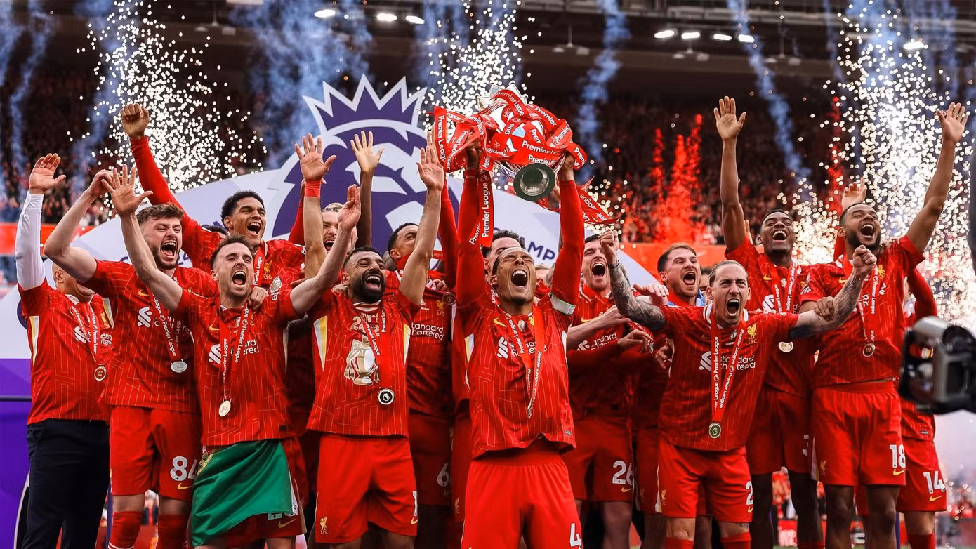 Liverpool vô địch Premier League 2024/25.