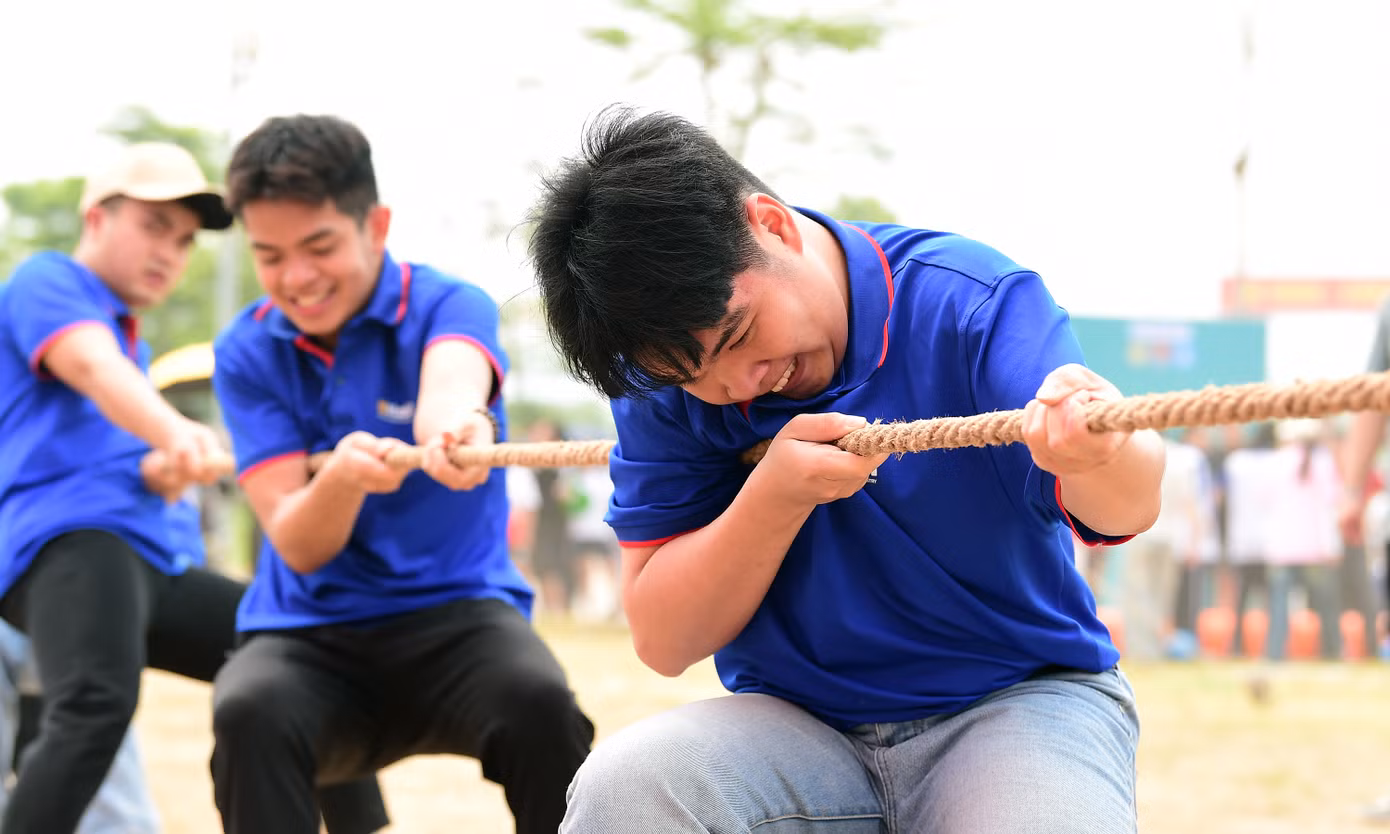 Cùng với các hoạt động đồng hành, trang bị kỹ năng kiến thức cho sinh viên, Ngày hội còn có các cuộc tranh tài thể thao sôi nổi, tạo cơ hội để các bạn trẻ hoàn thiện tiêu chí “Sinh viên khỏe” trong hành trình phấn đấu trở thành “Sinh viên 5 tốt”.