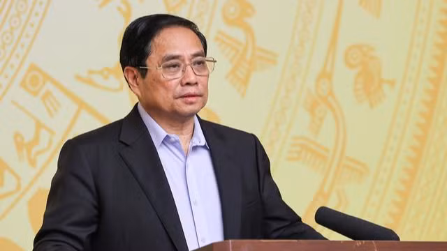 Thủ tướng Phạm Minh Chính phát biểu khai mạc phiên họp - Ảnh: VGP/Nhật Bắc