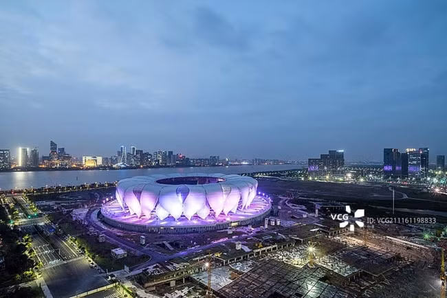 Sân Olympic Hàng Châu sẵn sàng cho lễ khai mạc