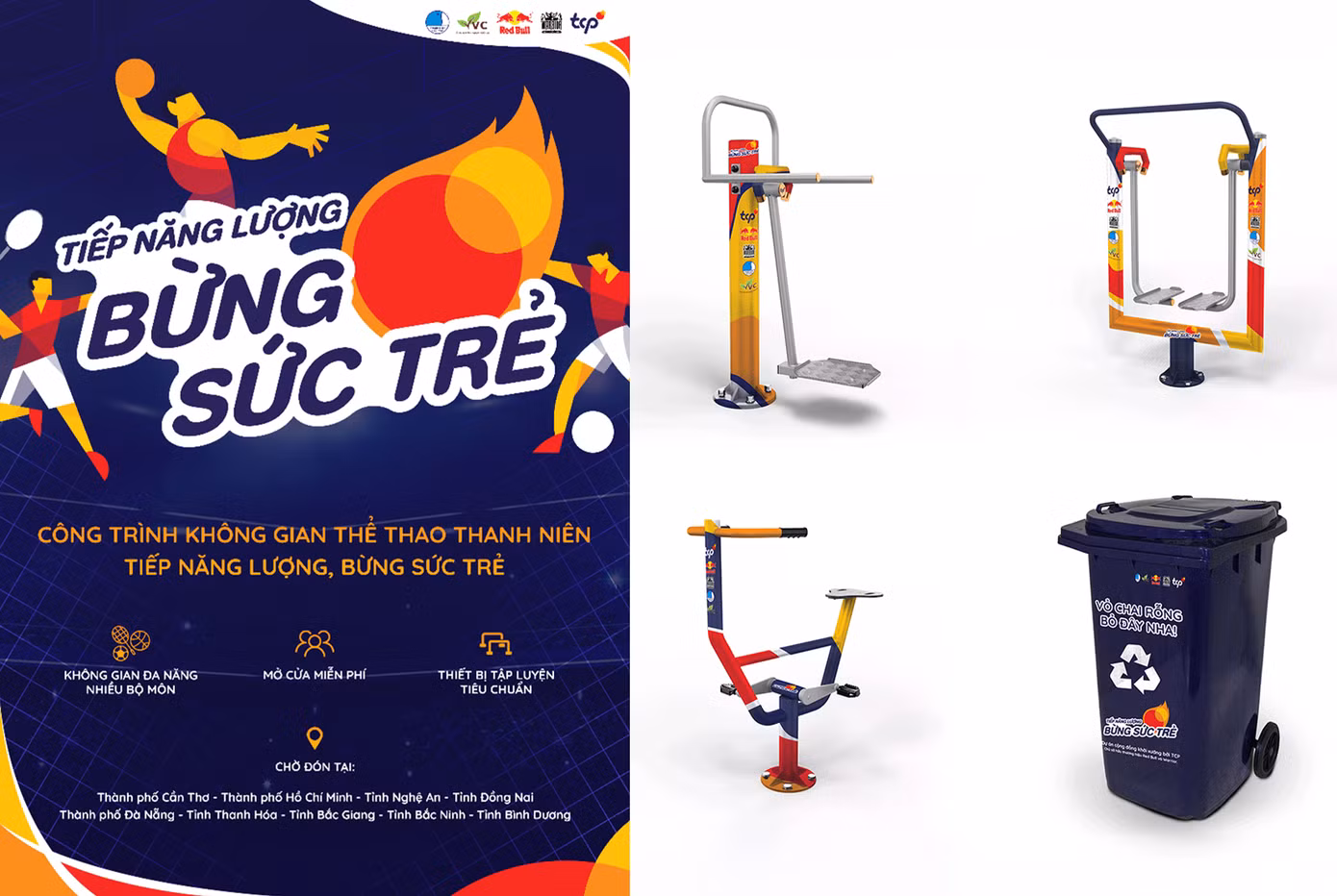 Hình ảnh chương trình “Không gian Thể thao Thanh niên - Tiếp năng lượng, bừng sức trẻ”.