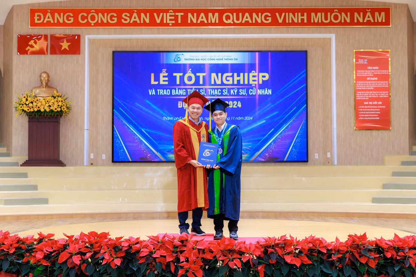Trần Siêu tại Lễ tốt nghiệp mới đây.