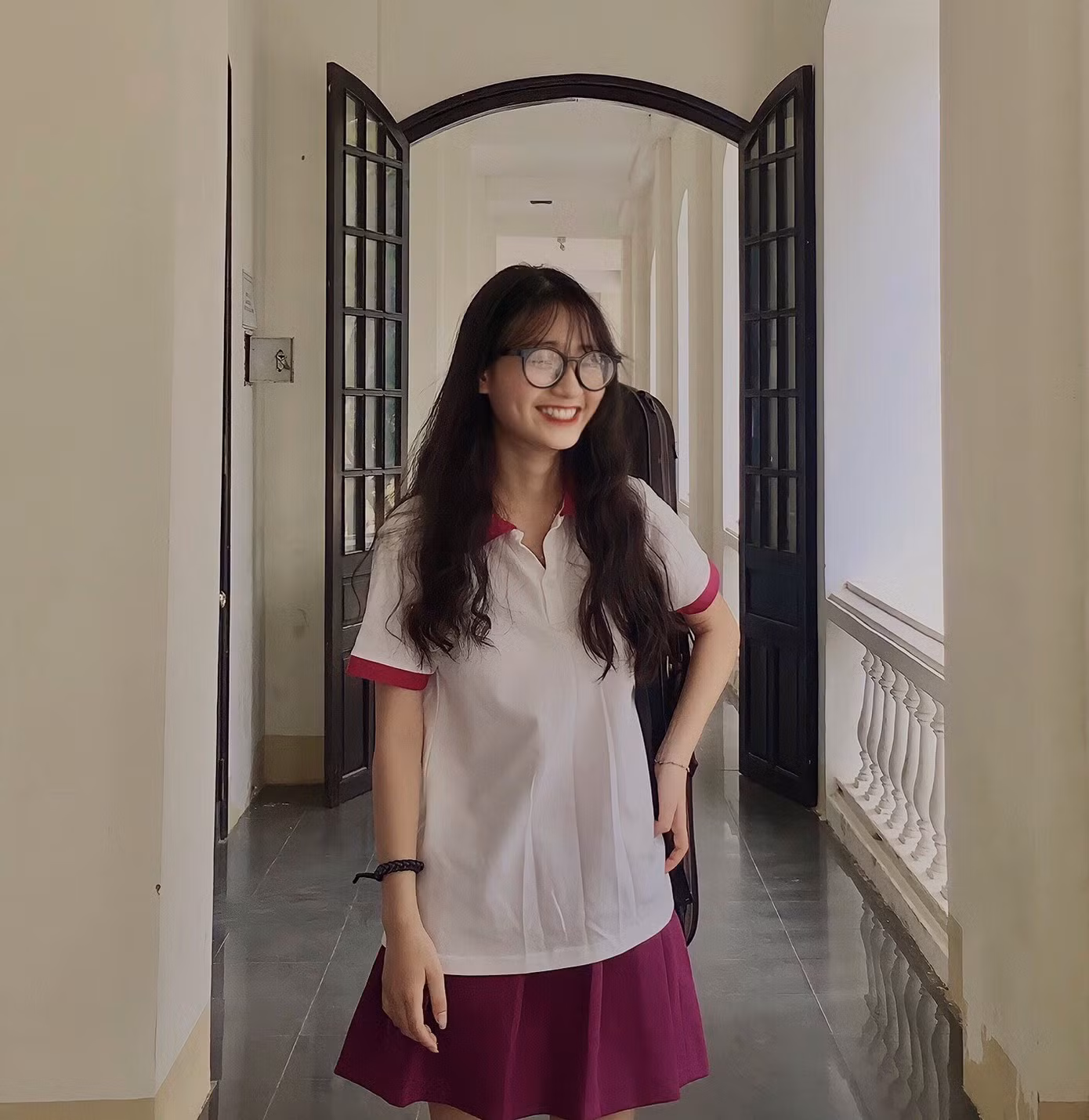 Lê Nguyễn Mai Anh, sinh viên năm nhất Học viện Âm nhạc Huế. (Ảnh: NVCC)