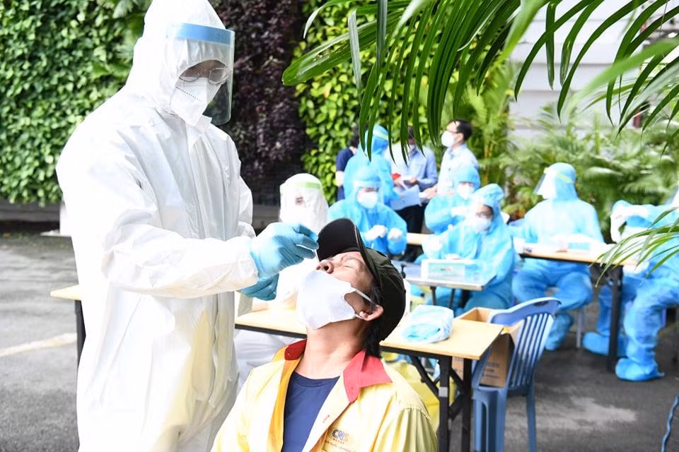 Xét nghiệm y tế.